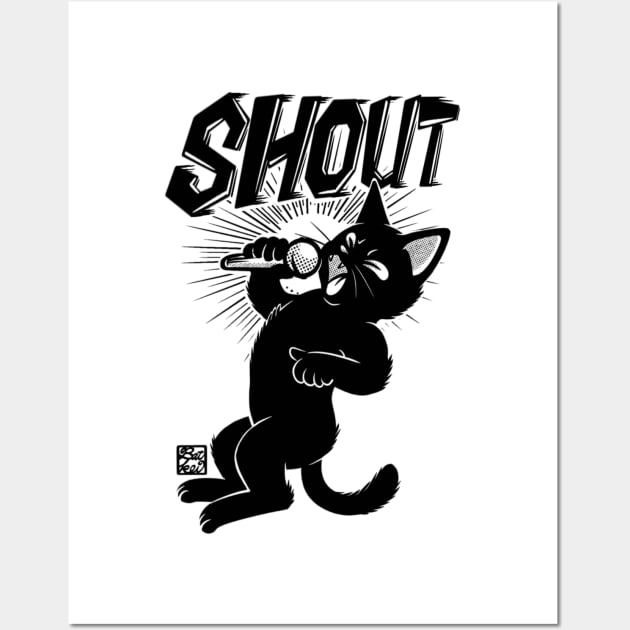 SHOUT Wall Art by BATKEI